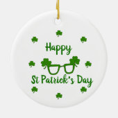 Happy St Patrick's Day Keramisch Ornament (Achterkant)