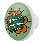 Happy St. Patrick's Day Keramische Knop (Rechts)