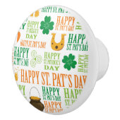 Happy St. Patrick's Day Keramische Knop (Rechts)