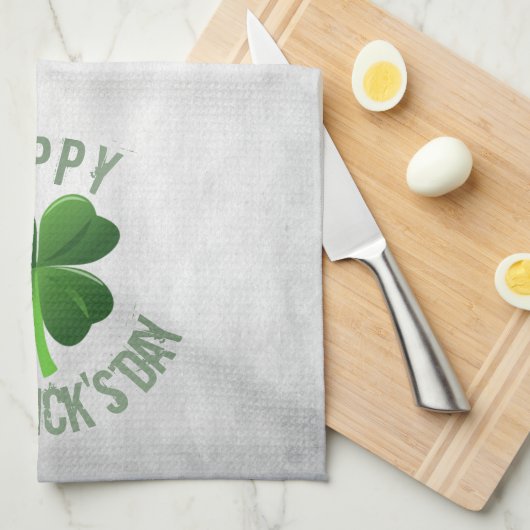 Happy St. Patrick's Day Kitchen Towel Theedoek (Quarter Fold)