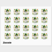 Happy St. Patrick's Day Kitten Vierkante Sticker (Vel)