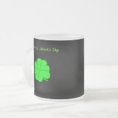 Happy St. Patrick's Day Kleine Frosted Glass Mok (Voorkant links)
