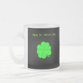 Happy St. Patrick's Day Kleine Frosted Glass Mok (Links)