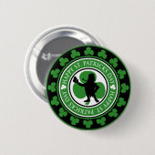 Happy St. Patrick's Day-knop Ronde Button 5,7 Cm (Voorkant /achterkant)