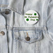 Happy St. Patrick's Day-knop Ronde Button 5,7 Cm (In situ)