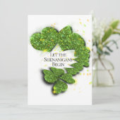 Happy St. Patrick's Day, laat de Shenanigans begin Kaart (Staand voorkant)