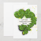 Happy St. Patrick's Day, laat de Shenanigans begin Kaart (Voorkant / Achterkant)