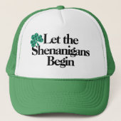 Happy St. Patrick's Day, laat de Shenanigans begin Trucker Pet (Voorkant)
