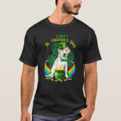 Happy St Patricks Day Labrador Leprechaun Pet Sham T-shirt (Voorkant)