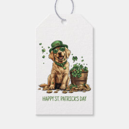 Happy St. Patrick's Day Labrador Retriever Dog Cadeaulabel