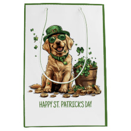 Happy St. Patrick's Day Labrador Retriever Dog Medium Cadeauzakje