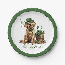 Happy St. Patrick's Day Labrador Retriever Dog Papieren Bordje