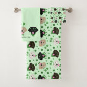 Happy St Patricks Day Labrador Retriever Honden Bad Handdoek (Insitu)