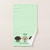 Happy St Patricks Day Labrador Retriever Honden Bad Handdoek (Handdoek)