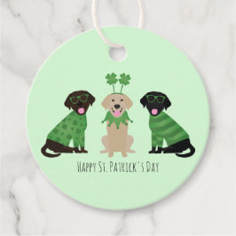 Happy St Patricks Day Labrador Retriever Honden Bedankjes Labels