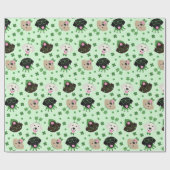Happy St Patricks Day Labrador Retriever Honden Cadeaupapier (Vlak)