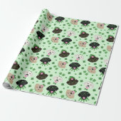 Happy St Patricks Day Labrador Retriever Honden Cadeaupapier (Uitgerold)