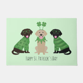Happy St Patricks Day Labrador Retriever Honden Deurmat