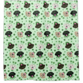 Happy St Patricks Day Labrador Retriever Honden Douchegordijn (Voorkant)