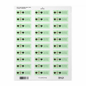 Happy St Patricks Day Labrador Retriever Honden Etiket (Full Sheet)