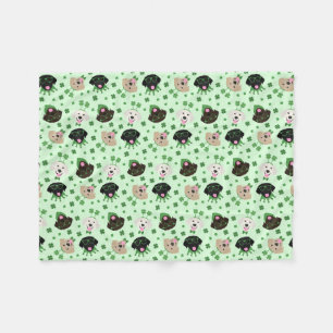 Happy St Patricks Day Labrador Retriever Honden Fleece Deken