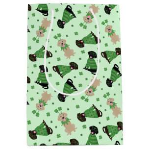 Happy St Patricks Day Labrador Retriever Honden Medium Cadeauzakje
