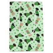 Happy St Patricks Day Labrador Retriever Honden Medium Cadeauzakje (Achterkant)