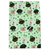 Happy St Patricks Day Labrador Retriever Honden Medium Cadeauzakje (Voorkant)