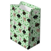 Happy St Patricks Day Labrador Retriever Honden Medium Cadeauzakje (Achterkant Gekanteld)
