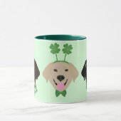 Happy St Patricks Day Labrador Retriever Honden Mok (Midden)