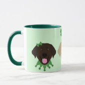 Happy St Patricks Day Labrador Retriever Honden Mok (Links)