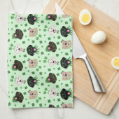 Happy St Patricks Day Labrador Retriever Honden Theedoek (Quarter Fold)