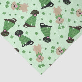 Happy St Patricks Day Labrador Retriever Honden Tissuepapier (Detail)