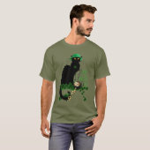 Happy St Patrick's Day Le Chat Noir T-shirt (Voorkant volledig)