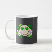 Happy St Patrick's Day Leopard Smile Face Irish Sh Koffiemok (Links)