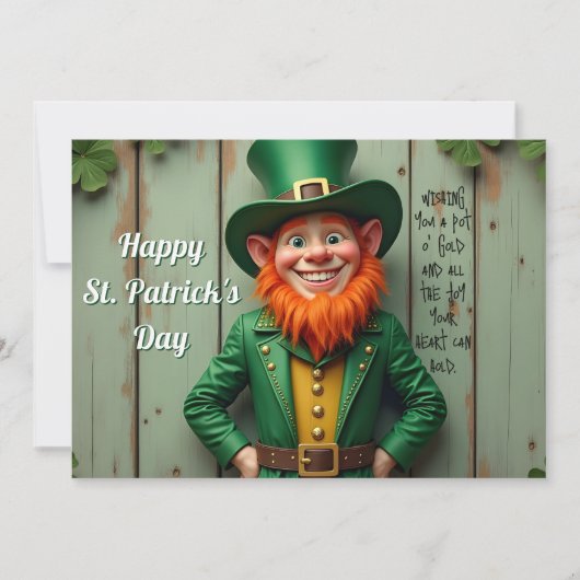 Happy St. Patrick's Day Leprechaun (Voorkant)