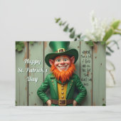 Happy St. Patrick's Day Leprechaun (Staand voorkant)
