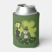 "HAPPY ST. PATRICK'S DAY" LEPRECHAUN BLIKJESKOELER (Blikje Voorkant)