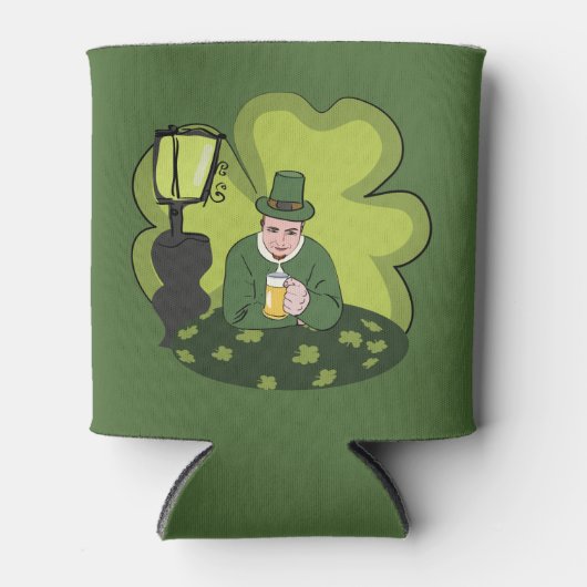 "HAPPY ST. PATRICK'S DAY" LEPRECHAUN BLIKJESKOELER (Voorkant)