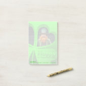 Happy St Patrick's Day Leprechaun Corporate NP2 Post-it® Notes (Op bureau)