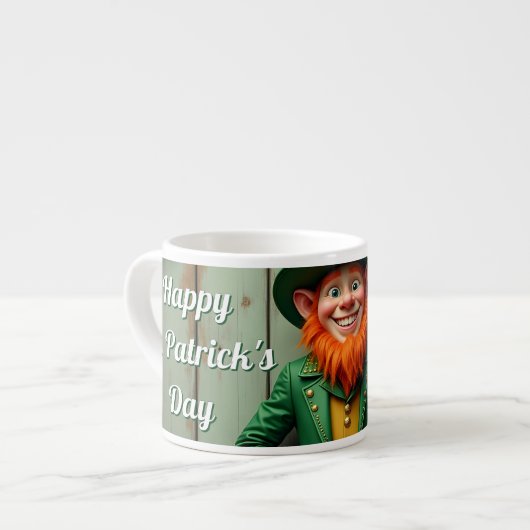 Happy St. Patrick's Day Leprechaun Espresso Kop (Links)