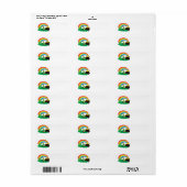 Happy St. Patrick's Day Leprechaun Etiket (Full Sheet)