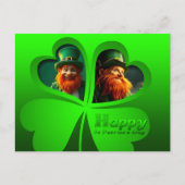 Happy St Patrick's Day Leprechaun Foto toevoegen P Feestdagenkaart (Voorkant)
