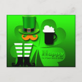 Happy St Patrick's Day Leprechaun Foto toevoegen P Feestdagenkaart (Voorkant)