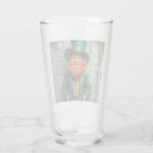 Happy St. Patrick's Day Leprechaun Glas (Achterkant)