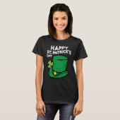 Happy St Patricks Day Leprechaun Hat Irish Men Wom T-shirt (Voorkant volledig)