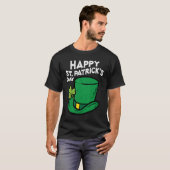 Happy St Patricks Day Leprechaun Hat Irish Men Wom T-shirt (Voorkant volledig)