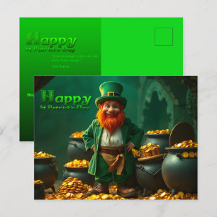 Happy St Patrick's Day Leprechaun HPostC01 Feestdagenkaart