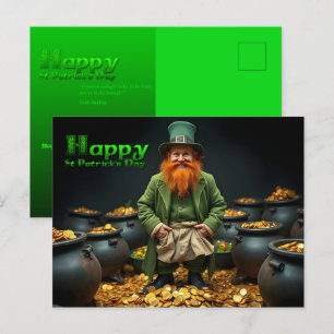 Happy St Patrick's Day Leprechaun HPostC02 Feestdagenkaart