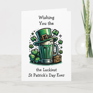 Happy St Patrick's Day Leprechaun Kaart